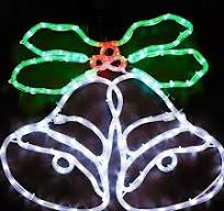 Outdoor 2D Rope Light Bell Motif Light up Silhouettes for ...