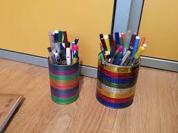 Geri Donusum Konserveden Kalemlik Crafts For Kids Art Supplies Crafts