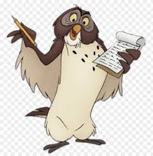Download Winnie The Pooh Owl Writing Clipart Png Photo Toppng