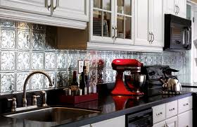 tin backsplash decor rustic kitchens