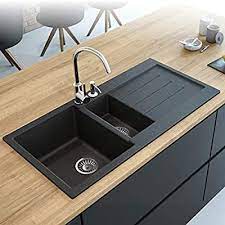 Isley's primary task is to help clients select a sink and faucet that will work well and withstand years of daily use. Black Kitchen Sink Lavello Decoro 150lt 39 Granite Sink Composite Double Bowl Big Range Of Kitc Black Kitchen Sink Kitchen Sink Design Composite Kitchen Sinks