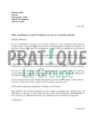 Lettre De Motivation Pour Un Poste D Employe De Service En Restauration Collective Pratique Fr