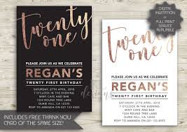Black And Gold 21st Birthday Invitations Items Similar To Rose Gold Foil 21st Birthday Invitation Printable Invitation Twenty One Birthday Invitation Edit For Any Age White Or Black 119 On Ets 21st Birthday Invitations