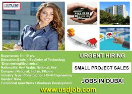 Small Project Sales Jobs In Dubai Sales Jobs Dubai Bachelor Of Technology