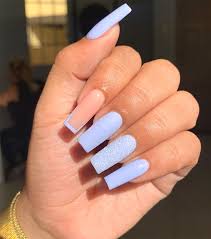 In order to improve your nail art method, then carry baby blue nail designs in your life. Matte Baby Blue Nail Art Design Idea For Winter Ecemella