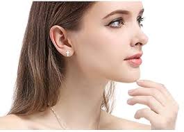 Bo Win 2 Pairs 925 Sterling Silver Cross Hoop Earrings Silver Stud Cross  Hoop Earrings Diameter 14 mm with Cross Pendant Earrings Hanging Earrings  Set ...