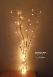 Fairy Light Twig Lights For Hire Standing 1metre In Height Set Within With A Fairy Lit Glass Vase Available From Steve Twig Lights Fairy Lights Crafty Decor
