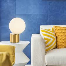 Postmodern Gold Beside Lamp Glass Ball Small Table Desk Lamp Living Room Office Small Table Desk Fitted Bedrooms