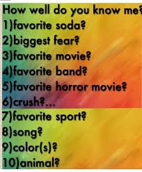 How well do you know me? Quotes About Me Quiz Quotesgram