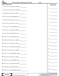 Math explained in easy language, plus puzzles, games, quizzes, videos and worksheets. Decimal Worksheets Free Distance Learning Worksheets And More Commoncoresheets