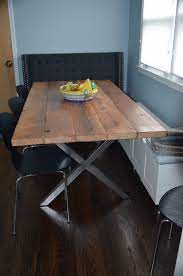 Maybe you would like to learn more about one of these? X Metal Table Legs Set Diy Build Your Own Modern By Trrtry On Etsy 235 00 Reclaimed Wood Dining Table Modern Rustic Dining Table Wood Dining Table