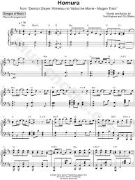 Check spelling or type a new query. Sangeo Of Music Homura Sheet Music Piano Solo In D Major Download Print Sku Mn0221595