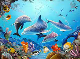  Dolphin Cave Cross Stitch Pattern Look By Lone Wolf Cross Stitch Patterns Look 4 95 Usd Aquarium Live Wallpaper Dolphins Animals