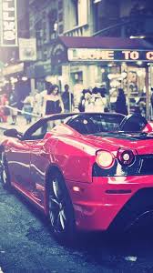 Street Cornor Luxury Modern Red Racing Car Iphone 6 Wallpaper Download Iphone Wallpapers Ipad W Car Wallpaper For Mobile Car Iphone Wallpaper Car Wallpapers