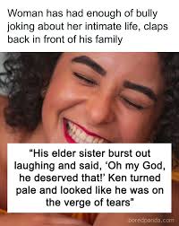Woman has had enough of bully joking about her intimate life, claps back in  front of his family (link in the comments)