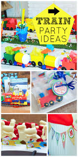 Trains Birthday Liam S 2nd Train Birthday Party Catch My Party Trains Birthday Party Train Birthday Train Party