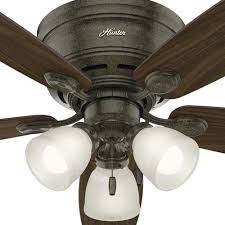 Get free shipping on qualified hunter, flush mount ceiling fans without lights or buy online pick up in store today in the lighting department. Hunter Low Profile 52 Indoor Led Ceiling Fan At Menards