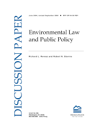 The results confirmed that environmental regulation and policy moderates the relationship between continuous process improvement and organizational. Pdf Environmental Law And Public Policy