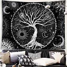 Boho abstract art wall tapestry room decor for bedroom plant image aesthetic hippie bohemian living room wall hanging(bmw2,150cm x 200cm(59''x 79'')) 5.0 out of 5 stars 8 $18.99 $ 18. Tapestries Amazon Com