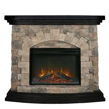 Freestanding media console electric fireplace tv stand with sliding barn door fireplace in ash model 118083 499 00 499 00. Casainc 23 In Insert Retro Stone Pattern 45 In Freestanding Electric Fireplace Indoor Heater In Brown Crk209066 The Home Depot Fireplace Freestanding Electric Fireplace Electric Fireplace