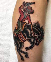 Discover 74+ horse riding a cowboy tattoo best 