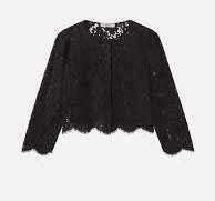 THE LACE BLOUSE BLACK
