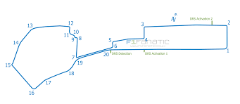 Formula one race number 4 of 21 sunday, april 28, 2019 at baku city circuit, baku, azerbaijan 51 laps on a 6.003 kilometer street course (306.2 kilometers). Baku City Circuit Track Map Racefans