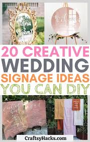 Make your own blackboard wedding signs & print at home. 20 Creative Diy Wedding Sign Ideas Craftsy Hacks
