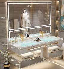 The national kitchen & bath association developed these bathroom planning guidelines to provide designers with good planning practices that consider typical needs of users. New Bathroom Design Wall Mounted Classic Luxury Bathroom Vanity Cabinet With Sink Buy Bathroom Vanities Vanity Bathroom Vanity Cabinet Product On Alibaba Com