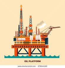 Offshore Oil Platform Design Concept Set With Petroleum Helipad Cranes Derrick Hull Column Lifeboat Workshop Manifold Ga Oil Platform Oilfield Offshore