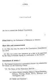 Except with the approval of the federal government, no person who has renounced or has been. Proposed 2019 Amendment To The Constitution Of Malaysia Wikiwand