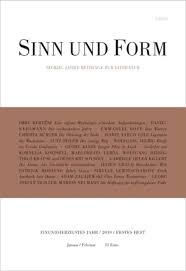 Sinn und Form 1/2019: Siebzig Jahre Beiträge zur Literatur (Sinn und Form:  Beiträge zur Literatur) : Kertész, Imre, Koepsell, Kornelia, Kehlmann,  Daniel, Bove, Emmanuel, Bürger, Christa, Cole, Isabel Fargo, Lebda,  Małgorzata, Seiler,