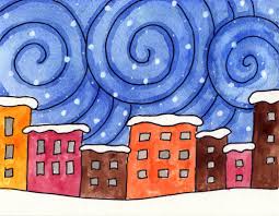 Snowy City Painting Art Projects For Kids Some artworks which involve religious or fantasy topics use the quality of dim night light to create mysterious atmospheres. snowy city painting art projects for kids