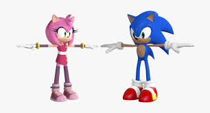 Sonic And Amy Rose 3d Model Ad Amy Sonic Model Rose Em 2020 Piadas