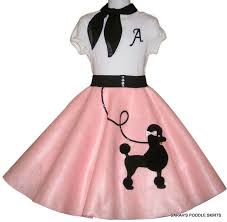 Little Girls Custom Made Retro Poodle Outfit Gorgeous Poodle Skirt Poodle Skirt Costume Girls Poodle Skirt