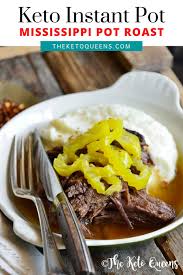 Prepped ingredients to make keto pot roast with bacon. The Best Mississippi Pot Roast Instant Pot Crock Pot