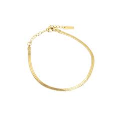 18k gold plated snack chain 1 x 30 18k gold plated or silver tone snake chain/necklace. Kendra 18k Gold Snake Chain Bracelet Ella Palm Wolf Badger