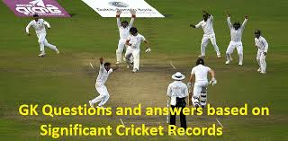 There are a lot of things are considered general knowledge, but not everybody knows them. Gk Questions And Answers Based On Significant Cricket Records