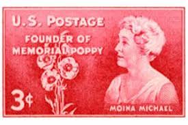The Memorial Day Tradition Of Wearing Red Poppies Originated In 1918 Moina Michael Of Athens Geor Vintage Postage Stamps Vintage Postage Commemorative Stamps