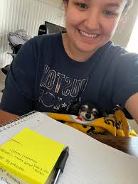Chihuahua as a study buddy and companion