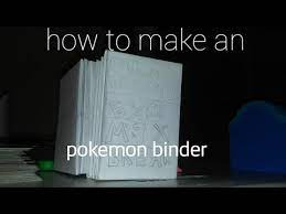 Fold the left half to the right, then unfold. How To Make A Pokemon Binder Out Of Paper Youtube