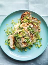 Poulet Grille Et Gremolata Au Celeri Et A La Noix De Coco Ricardo Recipe Whole Food Recipes Grilled Chicken Savory Appetizer
