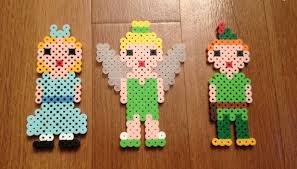 Peter Pan Perler Beads Set Christmas Ornament On Etsy 10 50 Save 10 On Purchases Over 10 Coupon Ex Perler Bead Disney Perler Bead Patterns Perler Crafts