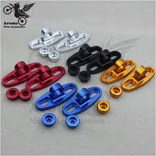5 Color Cnc Pro Golden Aluminum Mirrors Holder Adapters Mirrors Motorcycle Fairing Universal Mirror Mounts Assemb Motorcycle Mirrors Honda Bikes Mirror Mounted