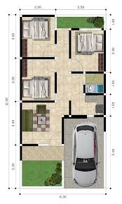 Bagi kamu yang suka tanah yang luas, bisa memilih rumah type 36/72,,, 6 Denah Ukuran Rumah Minimalis Type 36 Terbaik Untuk Keluarga Baru