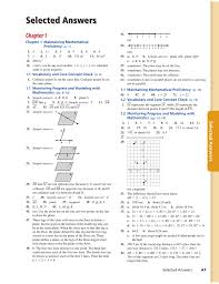 The questions related to finding the distance between two points using their coordinates, area of triangle, line divided in ratio. Selected Answers Big Ideas Learning