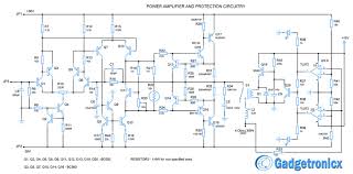 50w Diy Hi Fi Audio Amplifier With Protection Circuitry Gadgetronicx Audio Amplifier Diy Amplifier Hifi Audio
