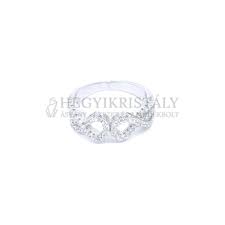 Cirkónia ezüst gyűrű - Hegyikristály Ásvány-Ékszer
