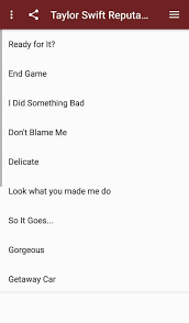 Check spelling or type a new query. Taylor Swift Reputation Lyrics For Android Apk Download