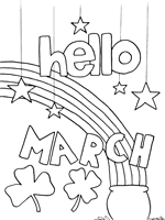 May these three may pages are all free to print and color. Months Of The Year Coloring Pages